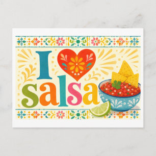 "I [Heart] Salsa" Postcard