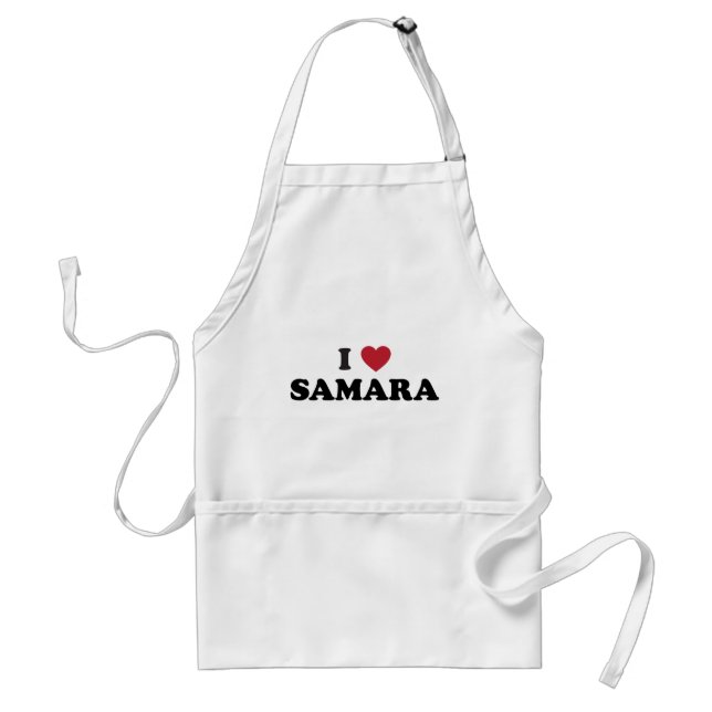I Heart Samara Russia Standard Apron (Front)