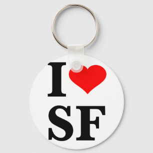 I Heart San Francisco Key Ring