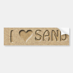 I heart Sand Bumper Sticker