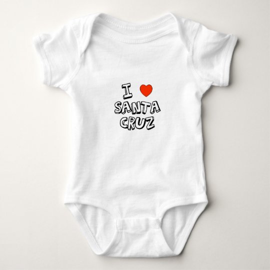 I Heart Santa Cruz Baby Bodysuit