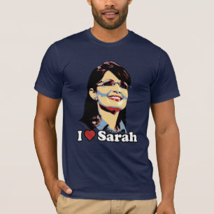 I heart Sarah colour portrait T-Shirt