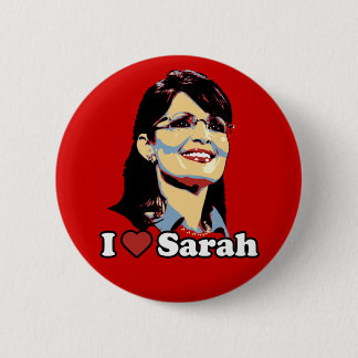 I heart Sarah Palin button colour