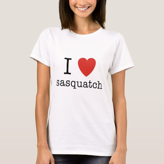 I Heart Sasquatch T-Shirt (Front)
