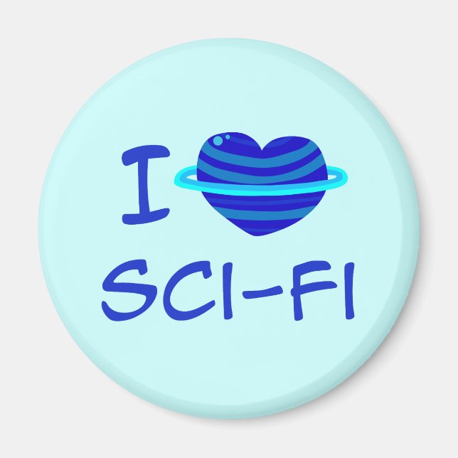 I Heart Sci-Fi Magnet (Front)