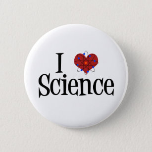 I Heart Science 6 Cm Round Badge