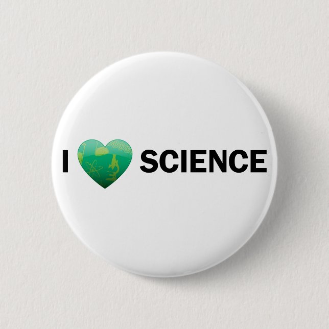 I Heart Science Button (Front)