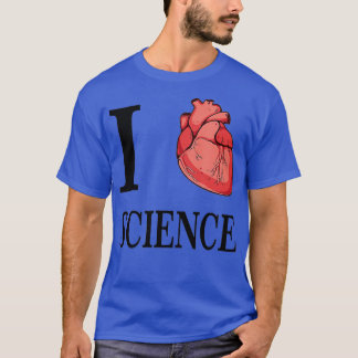 I Heart Science Love Biology Anatomy anatomical ca T-Shirt