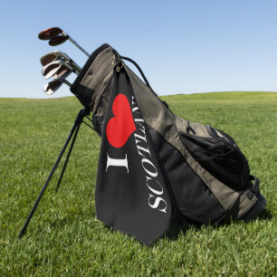 I Heart Scotland wt gtcnt Golf Towel