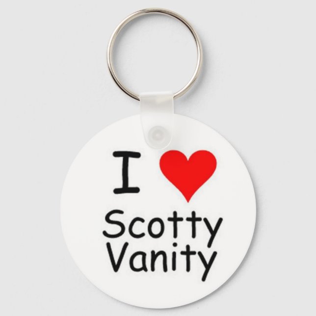 I Heart Scotty Vanity Keychain (Front)
