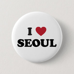 I Heart Seoul South Korea 6 Cm Round Badge