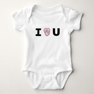 "I [Heart-Shaped-Molar} U" Baby Creeper