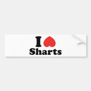 I Heart Sharts Bumper Sticker