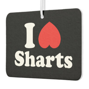 I Heart Sharts Car Air Freshener