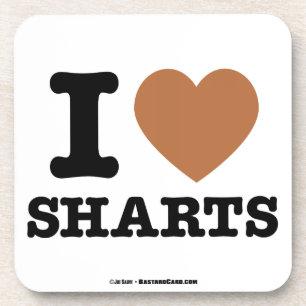 I Heart Sharts Coaster