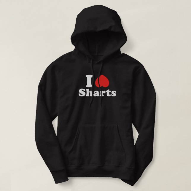 I Heart Sharts Hoodie (Design Front)