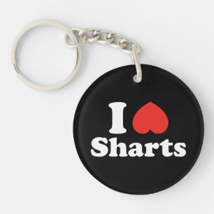 I Heart Sharts Key Ring