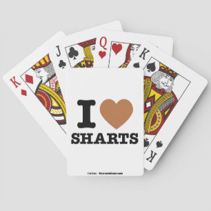 I Heart Sharts Playing Cards
