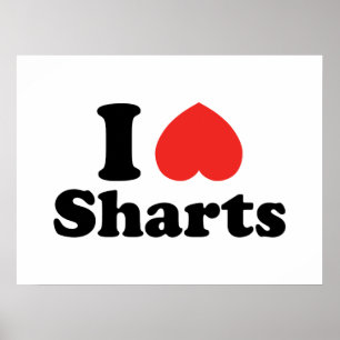 I Heart Sharts Poster