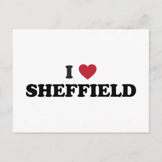 I Heart Sheffield Great Britain Postcard