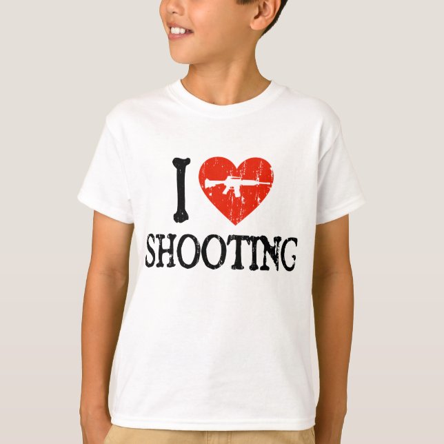 I Heart Shooting T-Shirt (Front)