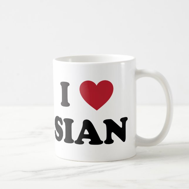 I Heart Sian China Coffee Mug (Right)