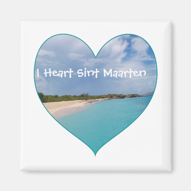 I Heart Sint Maarten Magnet (Front)