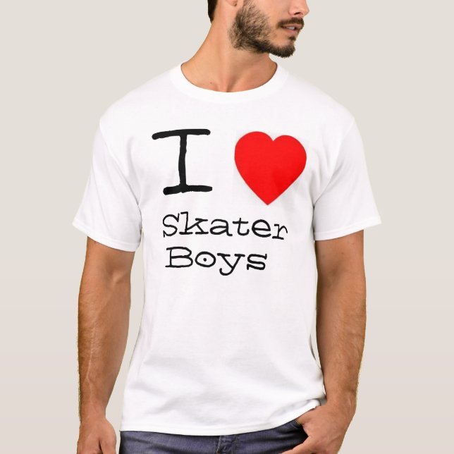 I *heart* Skater Boys T-Shirt (Front)