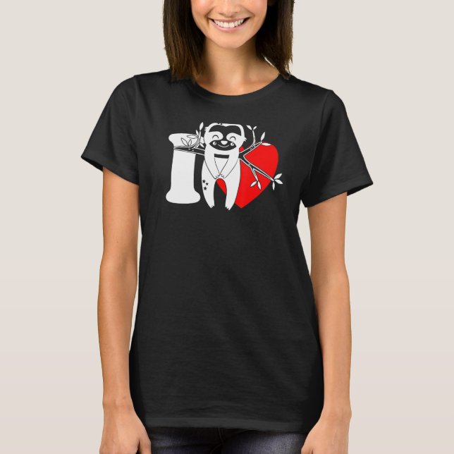 I Heart Sloths     I Love Sloths    Sloths   T-Shirt (Front)