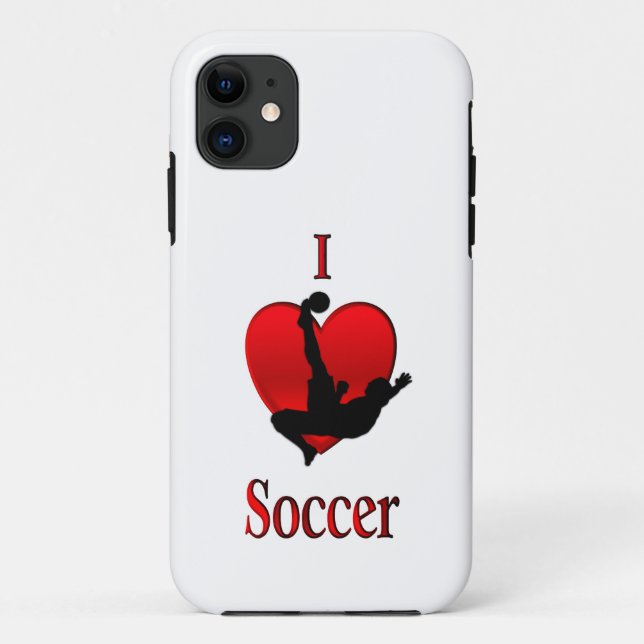 I Heart Soccer Case-Mate iPhone Case (Back)