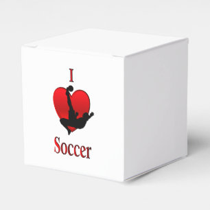 I Heart Soccer Favour Box