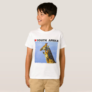 I Heart South Africa Blue Sky Giraffes T-Shirt