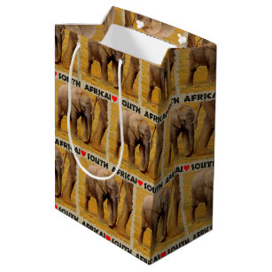 I Heart South Africa Elephant Calf Medium Gift Bag