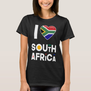 I Heart South Africa  Flag I Love South Africa T-Shirt
