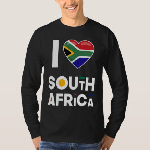 I Heart South Africa Flag I Love South Africa T-Shirt