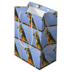 I Heart South Africa Giraffe Cuddles Medium Gift Bag