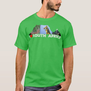I Heart South Africa Table Mountain Collage T-Shirt