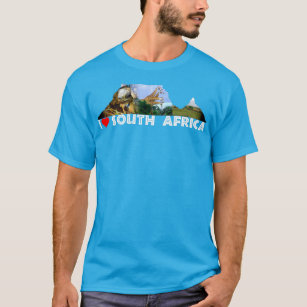 I Heart South Africa Table Mountain Collage T-Shirt