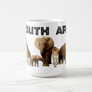I heart South Africa Wildlife Collage Coffee Mug