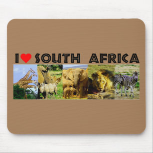I Heart South Africa Wildlife Photos Mouse Mat