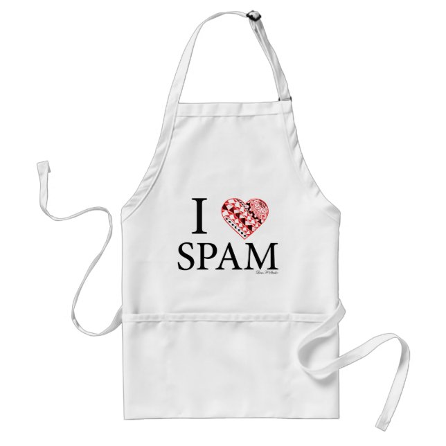 I Heart SPAM  Standard Apron (Front)