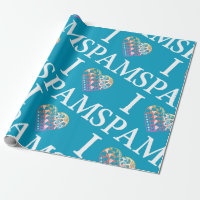 I Heart SPAM Teal Ombre
