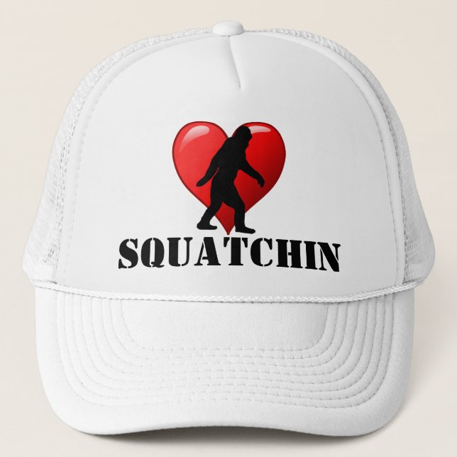 I heart Squatchin Trucker Hat (Front)