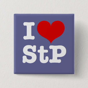 I Heart St. Paul / St. Peter 15 Cm Square Badge