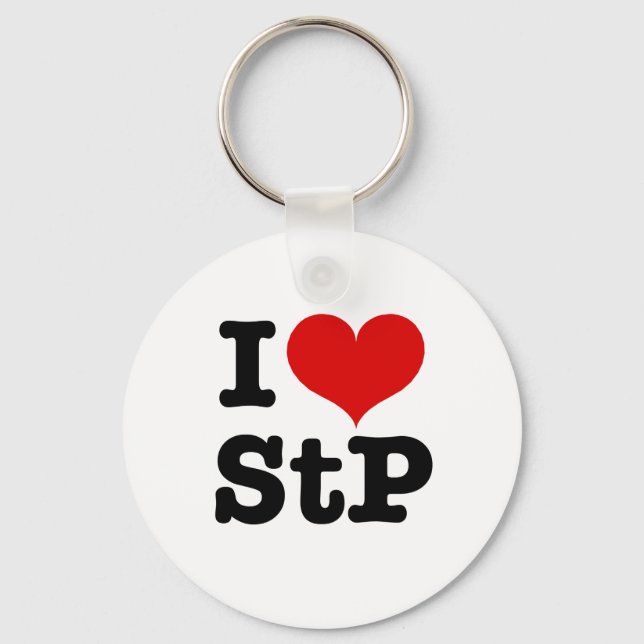 I Heart St. Paul / St. Peter Key Ring (Front)