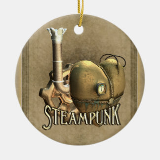 I Heart Steampunk Personalised Ornament
