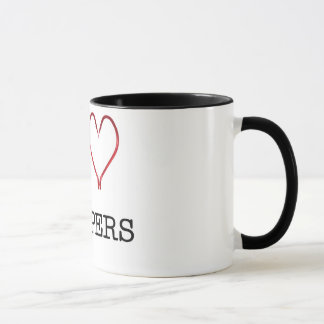 I [Heart] Stripers Ringer Mug