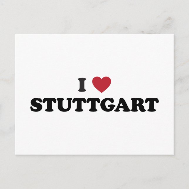 I Heart Stuttgart Germany Postcard (Front)