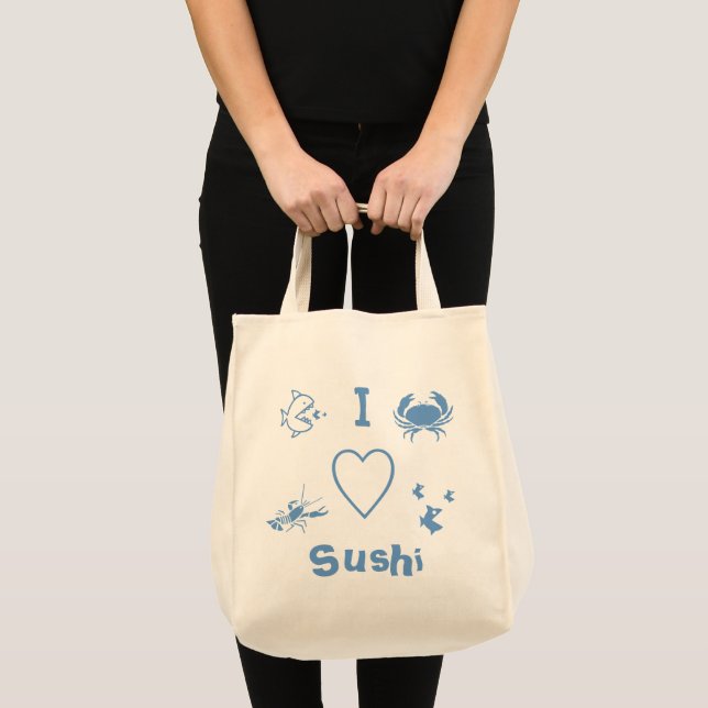 I Heart Sushi Tote Bag (Front (Product))