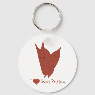 I heart sweet potatoes key ring